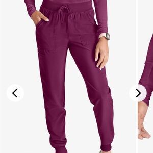 NWOT women’s burgundy Cherokee joggers